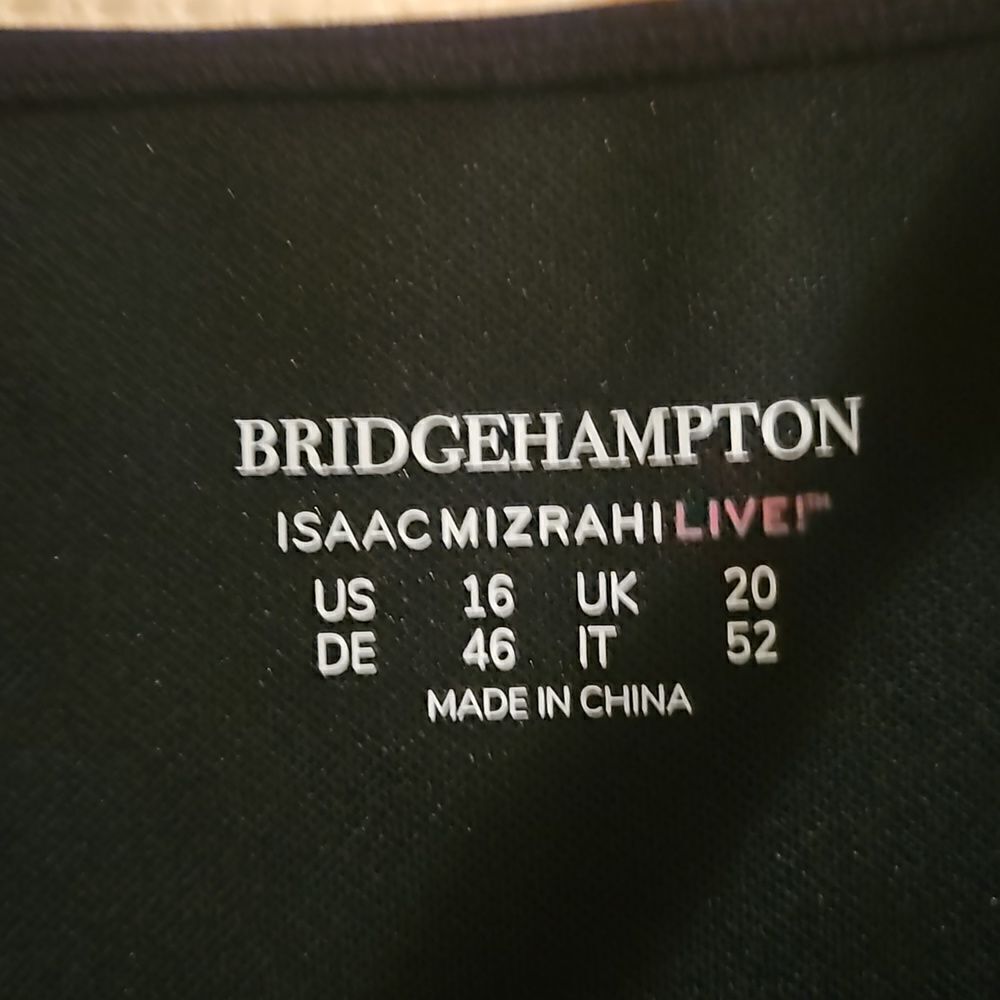 ISAAC MIZRAHI LIVE Bridgehampton Swim Dress with UPF50 Black 16 - Picture 2 of 7